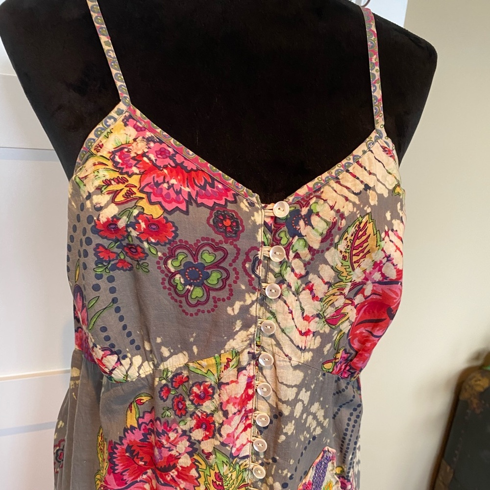 NWOT RimZim 100% Cotton Spaghetti Strap Tank Top Size Large